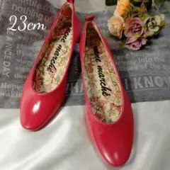 【未使用】【23】ノイエマルシェ パンプス レインシューズ 雨靴 フラット 靴