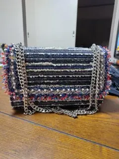 ストライプ模様 ショルダーバッグ