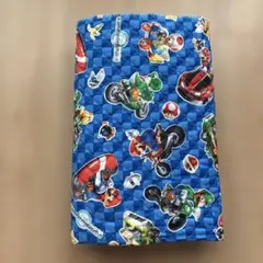 マリオカート柄　キルティング生地　はぎれ