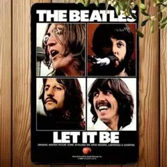 The Beatles ビートルズ レット・イット・ビー ブリキ看板