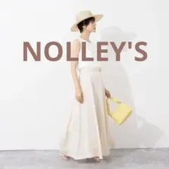 NOLLEY'Sノーリーズ ウォッシャブルラミーローンロングスカート36