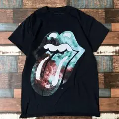ビンテージ　古着　ローリングストーンズ　バンド　メンズ　半袖tシャツ　黒