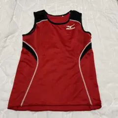 【価格変更】Mizuno レッド 陸上競技シャツ　ウーマンＬサイズ