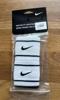 Nike リストバンド ホワイトBN4003 新品未使用 2枚組DRI FIT