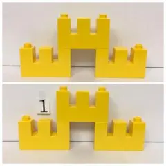 レゴ デュプロ 特殊 スリム ブロック パーツ 塀 壁 3個 セット
