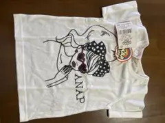 ANAP ガール　イラスト付きホワイトTシャツ　100サイズ 新品、未使用