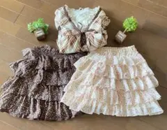 【まとめ売り】LIZLISA リズリサ ワンピースチュニック ボトムス3点セット