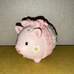 Pocket Company 桜シリーズ レジン貯金箱 ブタ