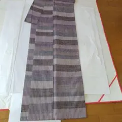 袋帯 絲藝苑 上島洋山作 本能州紬 正絹 金銀糸 雲陽 着物 AO-0561 絲藝苑 上島洋山】本能州紬 袋帯 正絹 金銀糸 雲陽 着物 AO-0561