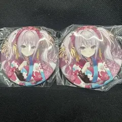勝利の女神NIKKE メガニケストア　アリス　着物　缶バッジ　二個セット