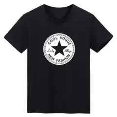 ★大好評★　新品未使用　プリントTシャツスター　黒　サイズ　L