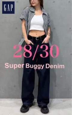 GAP 28W30L スーパーバギーデニム　ダークリンス 大人気完売
