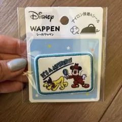 未開封　ディズニー　レトロ　ミッキー　プルート　ワッペン　シールワッペン
