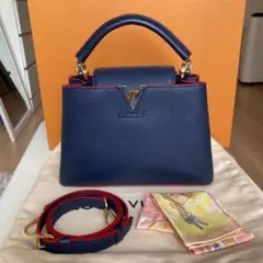 ルイヴィトン バンドバッグ カプシーヌBB マリーヌルージュ バンドー付き