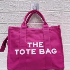 ⑧新品✨布製トートバッグ THE TOTEBAG ピンク✨A4ショルダーバッグ