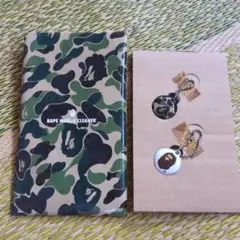 【未使用品】アベイシングエイプ スマホクリーナー キーホルダー BAPE エイプ