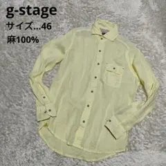 g-stage 麻100%　長袖シャツ　サイズ46