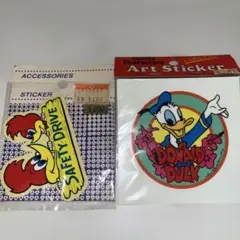 ウッドペッカー ドナルドダック ステッカー 昭和レトロ