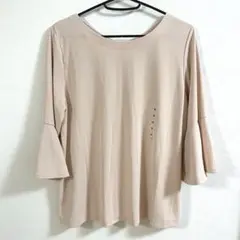 UNIQLO ユニクロ クレープジャージーフレアTシャツ ブラウス 無地