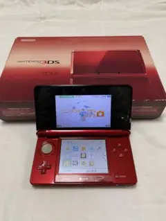 Nintendo ニンテンドー3DS フレアレッド 本体【美品】