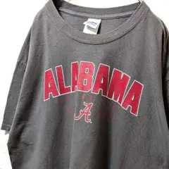 ギルダン NCAAアラバマクリムゾンタイド ロゴ Tシャツ グレー灰色L古着