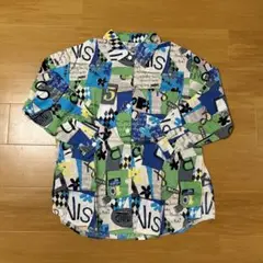 90s ヴィンテージ vintage sinple life シャツ 総柄 長袖