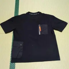 G,GRAND　作業着　ジッパーポケット付き黒Tシャツ