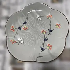 有田焼　高峰窯　花　蝶　プレート　二枚セット