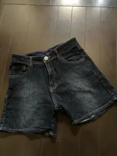 デニムショートパンツ ダークブルー 170㎝