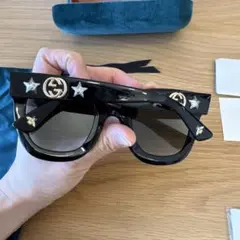 GUCCI キャットアイサングラス ブラック　星⭐︎美品