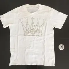 ルシアンペラフィネ 白ドクロプリントTシャツ XS イタリア製 04SS