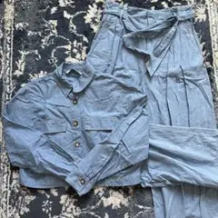 ZARA セットアップ　短丈　ベルト付き