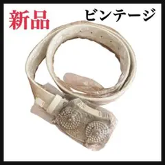 新品 希少 レコーダー ベルト バックル 白 ビンテージ レア