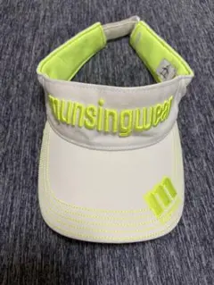 munsingwear マンシングウェア　バイザー ホワイト/ライム