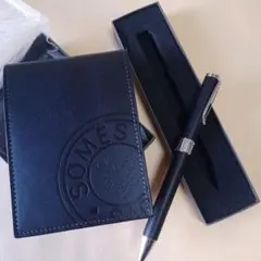 ソメスサドル メモ帳 ボールペン
