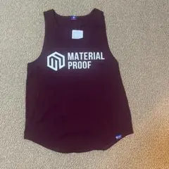 Material Proof タンクトップ L エンジ