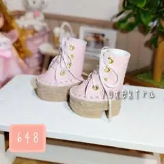 厚底ブーツ ピンク No.648 ブライス　イーマリーちゃん　リカちゃん