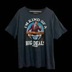 US古着 ANCHORMAN 半袖Tシャツ ダークグレー XL