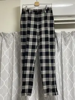 ISSEY MIYAKE サイドジップチェックパンツ
