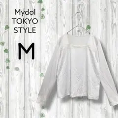 マイドル　トウキョウスタイル　長袖カットソー　レース　柔らか　グレー