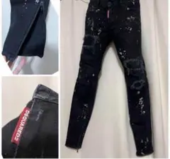 DSQUARED2 スキニーデニム ブラック 36