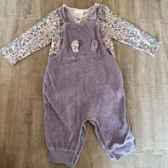 next baby＊うさぎオーバーオール　3-6months