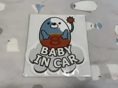 てんタマくん　カーステッカー　マグネットシールbaby in car