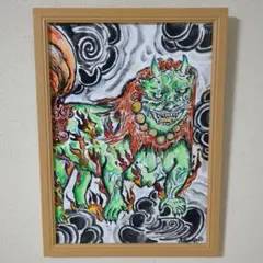 手描きアクリル画　八つ切サイズ一点もの