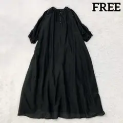 アーガ バンドカラー コットン シルク ロング ワンピース ヤマダヤ インナー付