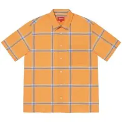 【完売品】シュプリーム　バックロゴ　チェック柄　半袖　シャツ shirt