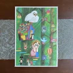 マリーニ・モンティーニ　版画　大判サイズ53.5×75cm マリーニ＊モンティーニ 絵画 (版画/ジクレー) ペンギンさんと
