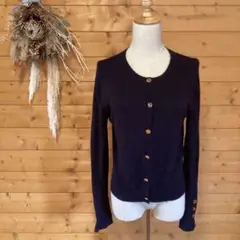 ZARA Knit レディース カーディガン 金ボタン M タグなし 中古品