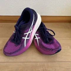 ASICS MAGIC SPEED ランニングシューズ 紫/ネイビー　24㎝