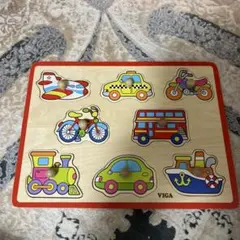 VIGA 木製乗り物パズル